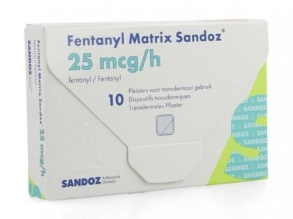 Fentanyl Sandoz 25microgram/uur Pleister